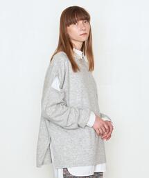 AEWEN MATOPH | ＜AEWEN MATOPH（イウエン マトフ）＞ウール スリットショルダー ニット(ニット/セーター)