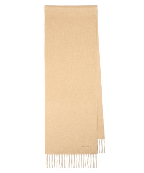 Paul Smith（ポールスミス）の「カシミヤ100％ ソリッドマフラー / 210403 CA（マフラー・メンズ・バーガンディー/ベージュ/ブラック・FREE）」の3枚目の写真