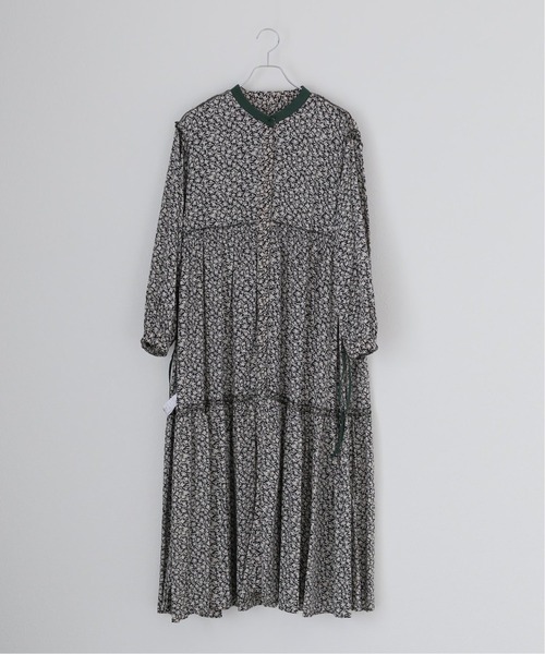 JOURNAL STANDARD relume（ジャーナルスタンダード　レリューム）の「ウォッシャブルフラワーティアードワンピース◆（ワンピース・レディース・ブラック/カーキ・FREE）」の21枚目の写真