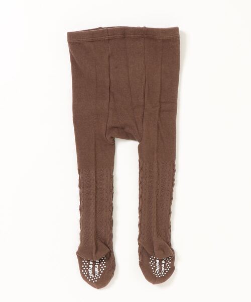 petit main(プティマイン)の「ジャカードタイツ(タイツ/ストッキング・キッズ・オフホワイト/モカ/ライトベージュ・80cm/90cm/70cm/110cm/100cm)」の4枚目の写真