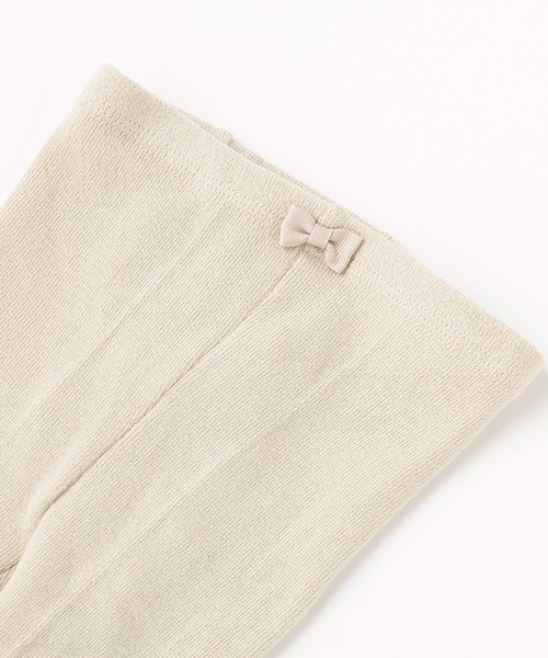 petit main(プティマイン)の「ジャカードタイツ(タイツ/ストッキング・キッズ・オフホワイト/モカ/ライトベージュ・80cm/90cm/70cm/110cm/100cm)」の5枚目の写真