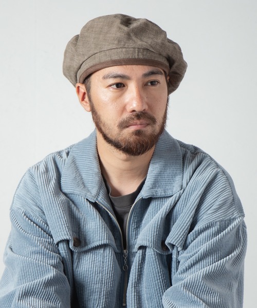 Retter（レッター）の「Muraito beret / ムラ糸ベレー（ハンチング/ベレー帽・メンズ・チャコールグレー/カーキ/ベージュ・FREE）」の2枚目の写真
