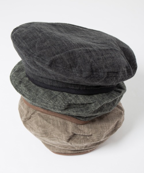 Retter（レッター）の「Muraito beret / ムラ糸ベレー（ハンチング/ベレー帽・メンズ・チャコールグレー/カーキ/ベージュ・FREE）」の10枚目の写真