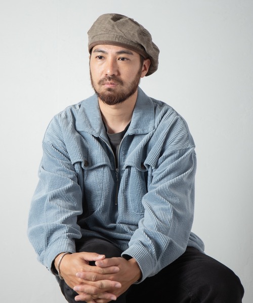 Retter（レッター）の「Muraito beret / ムラ糸ベレー（ハンチング/ベレー帽・メンズ・チャコールグレー/カーキ/ベージュ・FREE）」の14枚目の写真