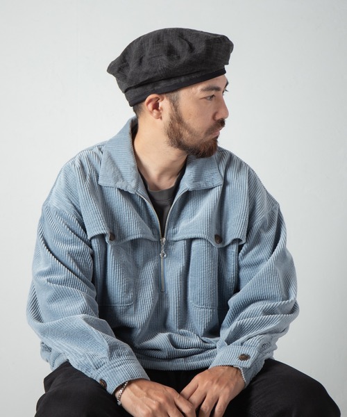 Retter（レッター）の「Muraito beret / ムラ糸ベレー（ハンチング/ベレー帽・メンズ・チャコールグレー/カーキ/ベージュ・FREE）」の6枚目の写真