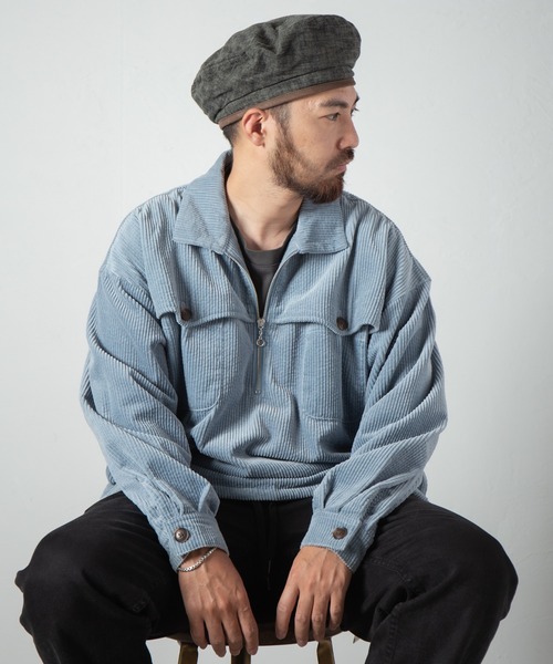 Retter（レッター）の「Muraito beret / ムラ糸ベレー（ハンチング/ベレー帽・メンズ・チャコールグレー/カーキ/ベージュ・FREE）」の18枚目の写真