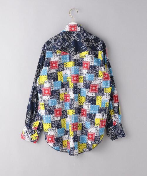 Engineered Garments（エンジニアードガーメンツ）の「＜ENGINEERED GARMENTS（エンジニアド ガーメンツ）＞COMBO ウェスタン シャツ ■■■（シャツ/ブラウス・レディース・ライム/ネイビー・XXS）」の3枚目の写真