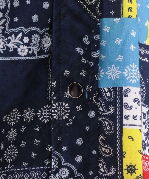 Engineered Garments（エンジニアードガーメンツ）の「＜ENGINEERED GARMENTS（エンジニアド ガーメンツ）＞COMBO ウェスタン シャツ ■■■（シャツ/ブラウス・レディース・ライム/ネイビー・XXS）」の7枚目の写真