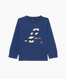 agnes b.（アニエスベー）の「SDG2 E TS キッズ ボーダーb.ロゴTシャツ（Tシャツ/カットソー）」