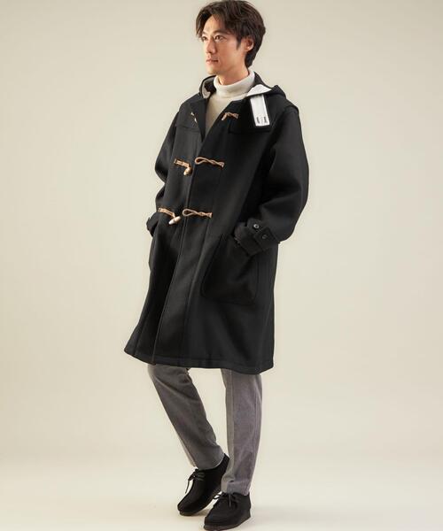 green label relaxing（グリーンレーベルリラクシング）の「＜GLR/ lab＞ポリエステルレーヨン ダッフルコート（ダッフルコート・メンズ・オレンジ/ブラック・L/XL/S/M）」の9枚目の写真