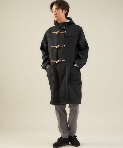 green label relaxing（グリーンレーベルリラクシング）の「＜GLR/ lab＞ポリエステルレーヨン ダッフルコート（ダッフルコート・メンズ・オレンジ/ブラック・L/XL/S/M）」の11枚目の写真