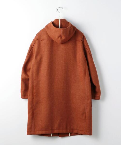 green label relaxing（グリーンレーベルリラクシング）の「＜GLR/ lab＞ポリエステルレーヨン ダッフルコート（ダッフルコート・メンズ・オレンジ/ブラック・L/XL/S/M）」の18枚目の写真