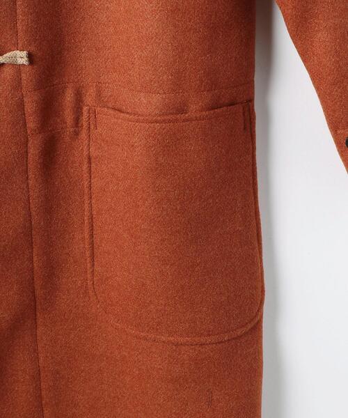 green label relaxing（グリーンレーベルリラクシング）の「＜GLR/ lab＞ポリエステルレーヨン ダッフルコート（ダッフルコート・メンズ・オレンジ/ブラック・L/XL/S/M）」の14枚目の写真