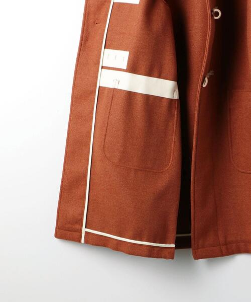 green label relaxing（グリーンレーベルリラクシング）の「＜GLR/ lab＞ポリエステルレーヨン ダッフルコート（ダッフルコート・メンズ・オレンジ/ブラック・L/XL/S/M）」の20枚目の写真