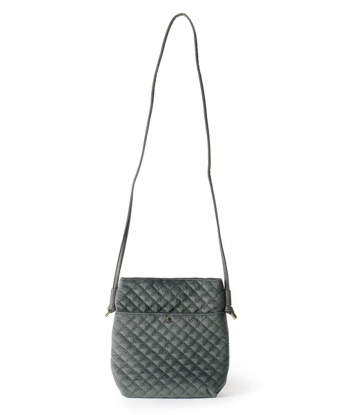 DRESKIP（ドレスキップ）の「◆キルティングミニショルダー（ショルダーバッグ・レディース・ブラック/ダークグリーン/ベージュ/グレー/パープル系・00）」の2枚目の写真