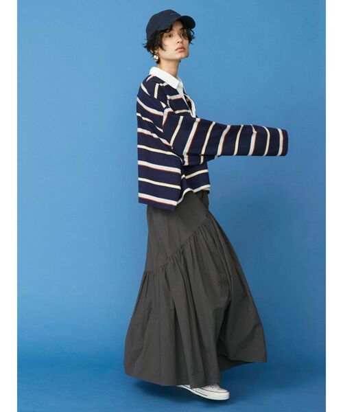 Ungrid（アングリッド）の「ラガーデザインロングスリーブTee（Tシャツ/カットソー・レディース・ネイビー/レッド/グリーン・FREE）」の11枚目の写真