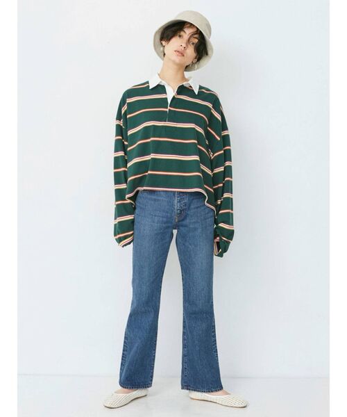 Ungrid（アングリッド）の「ラガーデザインロングスリーブTee（Tシャツ/カットソー・レディース・ネイビー/レッド/グリーン・FREE）」の16枚目の写真