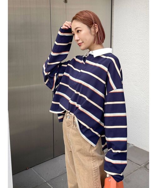 Ungrid（アングリッド）の「ラガーデザインロングスリーブTee（T
