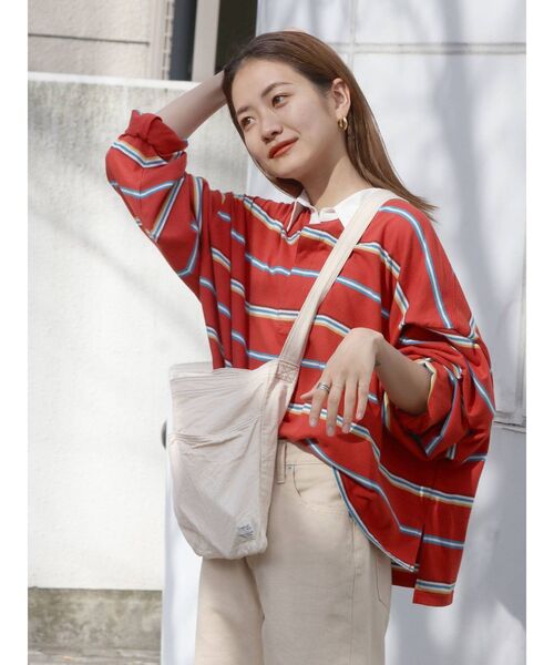 Ungrid（アングリッド）の「ラガーデザインロングスリーブTee（Tシャツ/カットソー・レディース・ネイビー/レッド/グリーン・FREE）」の22枚目の写真