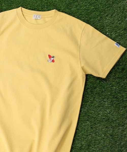 The Endless Summer（エンドレスサマー）の「TES BUHI CAFE EMB T-SHIRT / Tシャツ（Tシャツ/カットソー・メンズ・サックスブルー/イエロー/ホワイト/ブラック・X-LARGE/SMALL/LARGE/MEDIUM）」の9枚目の写真