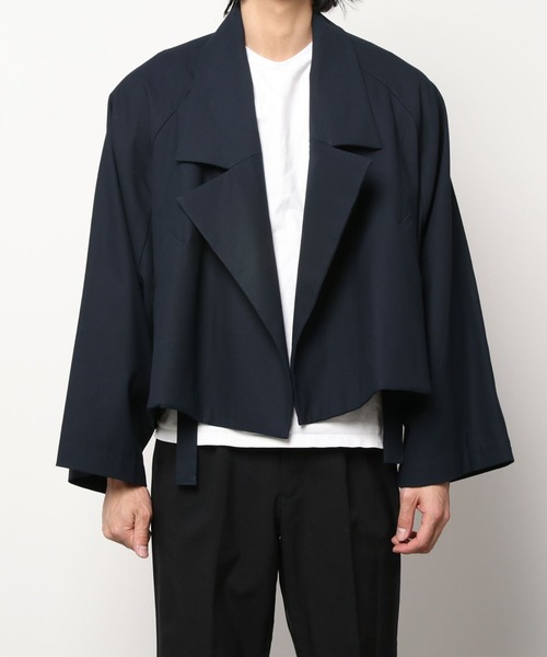 my beautiful landlet（マイビューティフルランドレット）の「【my beautiful landlet】 twill wrinkle wide blouson（ブルゾン・メンズ・ブラック/ネイビー/キナリ・2/1）」の12枚目の写真