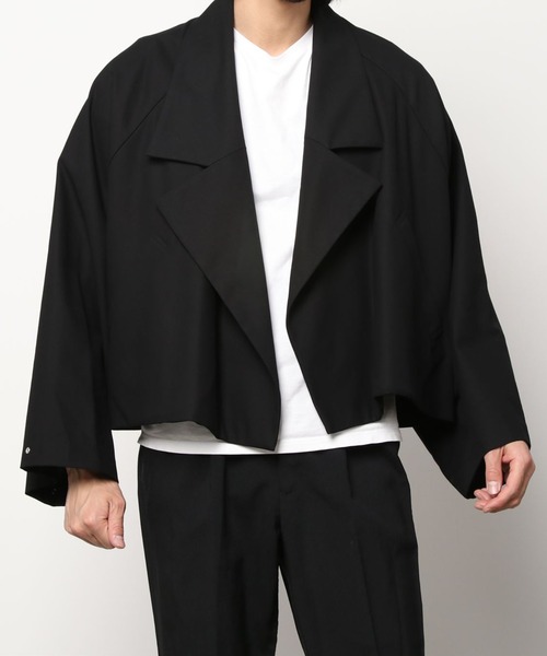my beautiful landlet（マイビューティフルランドレット）の「【my beautiful landlet】 twill wrinkle wide blouson（ブルゾン・メンズ・ブラック/ネイビー/キナリ・2/1）」の14枚目の写真