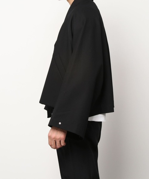 my beautiful landlet（マイビューティフルランドレット）の「【my beautiful landlet】 twill wrinkle wide blouson（ブルゾン・メンズ・ブラック/ネイビー/キナリ・2/1）」の15枚目の写真