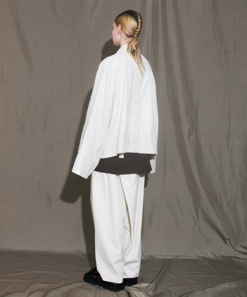 my beautiful landlet（マイビューティフルランドレット）の「【my beautiful landlet】 twill wrinkle wide blouson（ブルゾン・メンズ・ブラック/ネイビー/キナリ・2/1）」の5枚目の写真