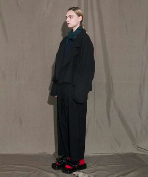 my beautiful landlet（マイビューティフルランドレット）の「【my beautiful landlet】 twill wrinkle wide blouson（ブルゾン・メンズ・ブラック/ネイビー/キナリ・2/1）」の8枚目の写真