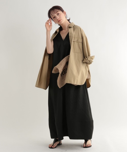 BABYLONE（バビロン）の「BABYLONE / スラブフレアマキシワンピース（ワンピース・レディース・ブラック・フリー）」の2枚目の写真