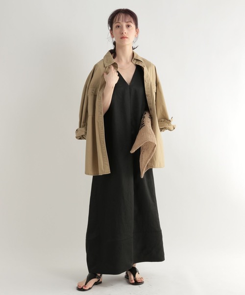 BABYLONE（バビロン）の「BABYLONE / スラブフレアマキシワンピース（ワンピース・レディース・ブラック・フリー）」の3枚目の写真