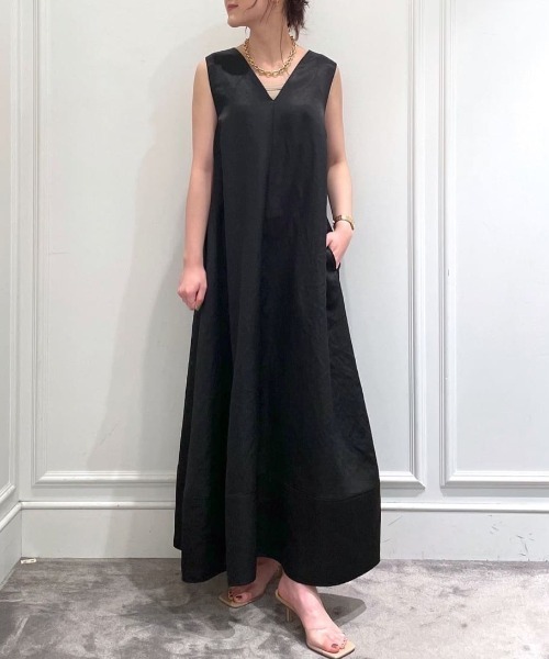 BABYLONE（バビロン）の「BABYLONE / スラブフレアマキシワンピース（ワンピース・レディース・ブラック・フリー）」の21枚目の写真