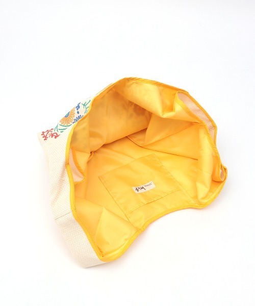 チチカカ（チチカカ）の「フラワー刺繍風プリントマルシェバッグ（トートバッグ・レディース・ダークブラウン/ベージュ・FREE）」の13枚目の写真