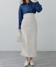 natural couture | 【2サイズ展開】美シルエットなハイウエストタイトスカート(スカート)