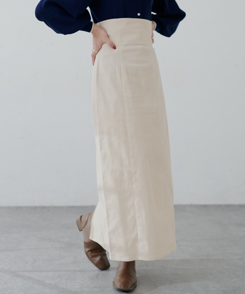 natural couture(ナチュラルクチュール)の「【2サイズ展開】美シルエットなハイウエストタイトスカート(スカート・レディース・ブラック/オフホワイト/インディゴブルー/グリーン/ブルー系・SMALL/MEDIUM)」の22枚目の写真