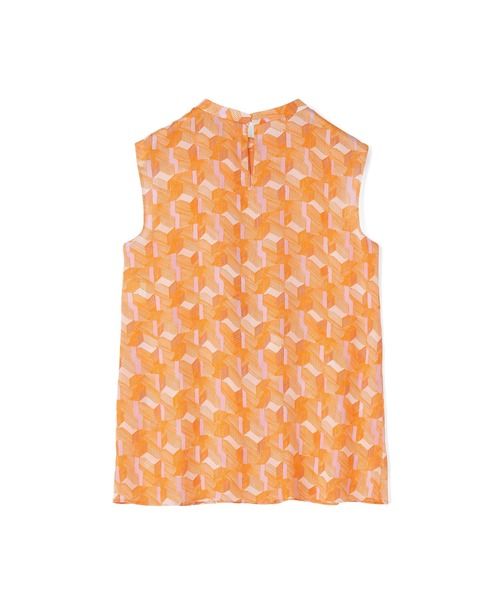 ANAYI（アナイ）の「キカプリントフリルスタンド　ブラウス（シャツ/ブラウス・レディース・オレンジ・38）」の2枚目の写真