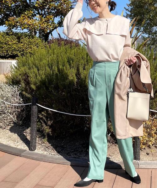 DRESKIP(ドレスキップ)の「◆ビッグカラーニット(ニット/セーター・レディース・ブラック/ナチュラル・02/03)」の12枚目の写真