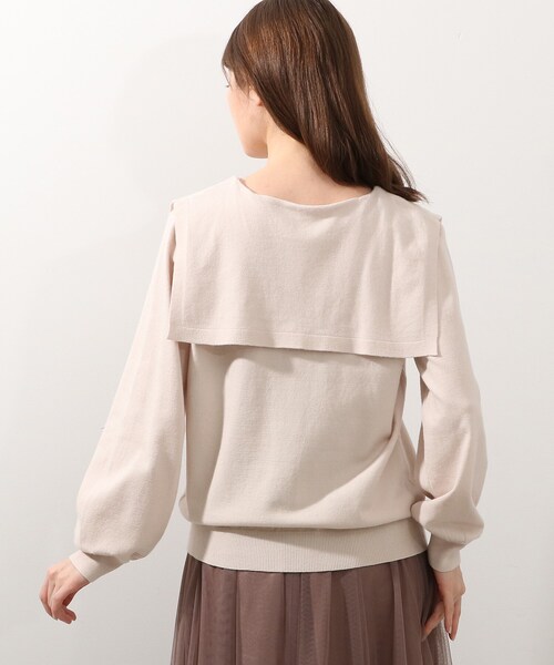 DRESKIP(ドレスキップ)の「◆ビッグカラーニット(ニット/セーター・レディース・ブラック/ナチュラル・02/03)」の17枚目の写真