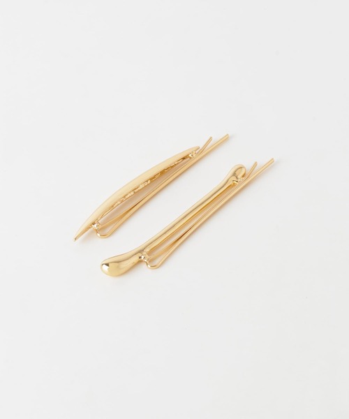 SMELLY（スメリー）の「ニュアンスメタルセットピン（ヘアピン・レディース・ゴールド・-）」の2枚目の写真