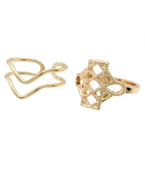 WEGO(ウィゴー)の「WEGO/パールリング(4set)(リング・レディース・シルバー/ゴールド・FREE)」の5枚目の写真