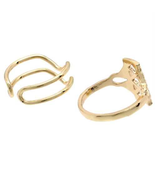 WEGO(ウィゴー)の「WEGO/パールリング(4set)(リング・レディース・シルバー/ゴールド・FREE)」の6枚目の写真