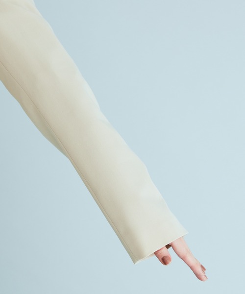 VIS（ビス）の「ゴールド釦ピークドラペルダブルジャケット（テーラードジャケット・レディース・ベージュ/ネイビー/ベージュ系その他・FREE）」の16枚目の写真