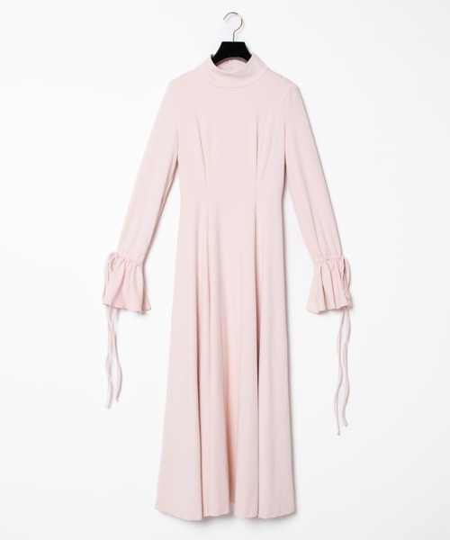 Romansual（ロマンシュアル）の「Romansual/バックオープンフレアワンピース（ワンピース・レディース・ブラック/ベージュ・FREE）」の16枚目の写真