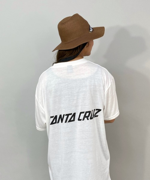 SANTA CRUZ(サンタクルーズ)の「【ムラサキスポーツ別注】SANTACRUZ/サンタクルーズ 水陸両用ビッグシルエットバックプリントTシャツ/ラッシュガード 502221437(Tシャツ/カットソー・レディース・ブラック/ホワイト・L/M)」の1枚目の写真