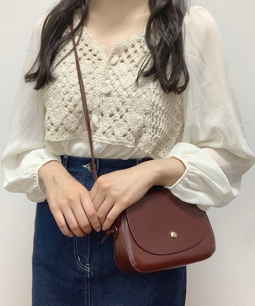 Cham.(チャム)の「切り替えシアーブラウス(シャツ/ブラウス・レディース・ベージュ/オフホワイト・F)」の7枚目の写真