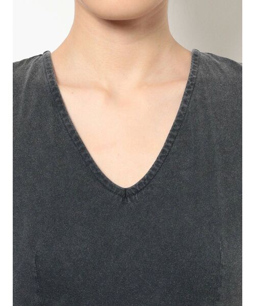 GYDA（ジェイダ）の「BACK OPENピグメントロングワンピース（ワンピース・レディース・チャコールグレー/アイボリー・FREE）」の19枚目の写真