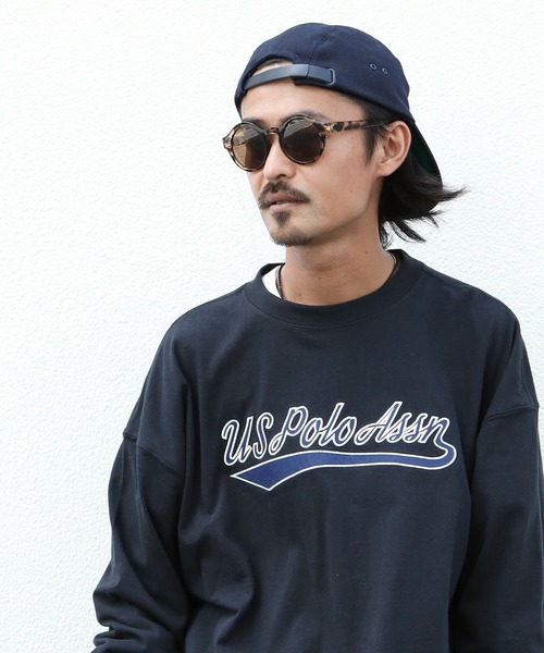 U.S. POLO ASSN.(ユーエスポロアッスン)の「U.S. POLO ASSN. / ユーエスポロアッスン 別注 コラボ オーバーサイズ ロンT(Tシャツ/カットソー・メンズ・ダークグリーン/ライトベージュ/ネイビー/ホワイト/ブラック/ブルー系その他2/ベージュ系その他2/ホワイト系その他2/ブラック系その他2/ベージュ系その他/ブルー系その他/ブラック系その他/ホワイト系その他/グリーン系その他/グリーン系その他2・LARGE/MEDIUM)」の6枚目の写真