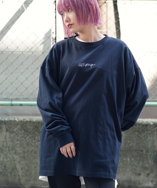 U.S. POLO ASSN.(ユーエスポロアッスン)の「U.S. POLO ASSN. / ユーエスポロアッスン 別注 コラボ オーバーサイズ ロンT(Tシャツ/カットソー・メンズ・ダークグリーン/ライトベージュ/ネイビー/ホワイト/ブラック/ブルー系その他2/ベージュ系その他2/ホワイト系その他2/ブラック系その他2/ベージュ系その他/ブルー系その他/ブラック系その他/ホワイト系その他/グリーン系その他/グリーン系その他2・LARGE/MEDIUM)」の15枚目の写真