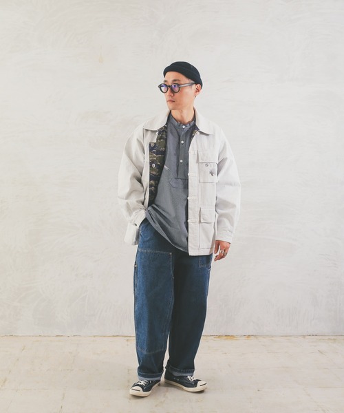 WAIPER.inc(ワイパーインク)の「Fischerhemd Pullover フィッシャーマンシャツ(シャツ/ブラウス・メンズ・ブルー系/ブルー系1・S/M/L/XL)」の3枚目の写真