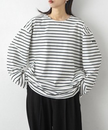 Chillfar | ラベルボーダーロンT(Tシャツ/カットソー)